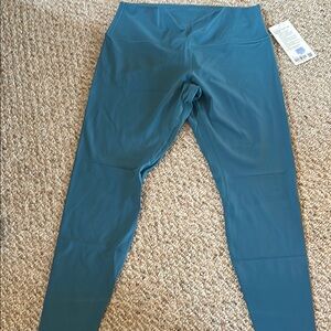 Teal High-Waisted Leggings